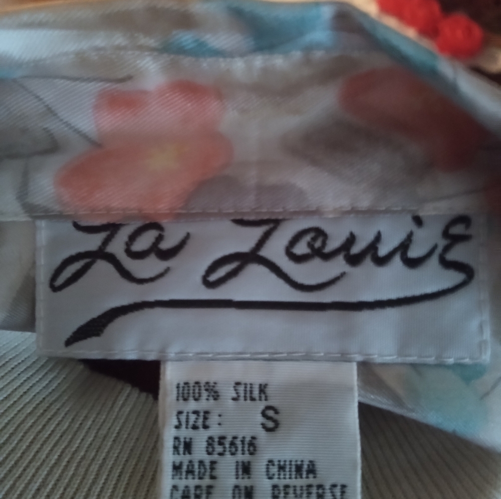 La Louie Silk Floral Top